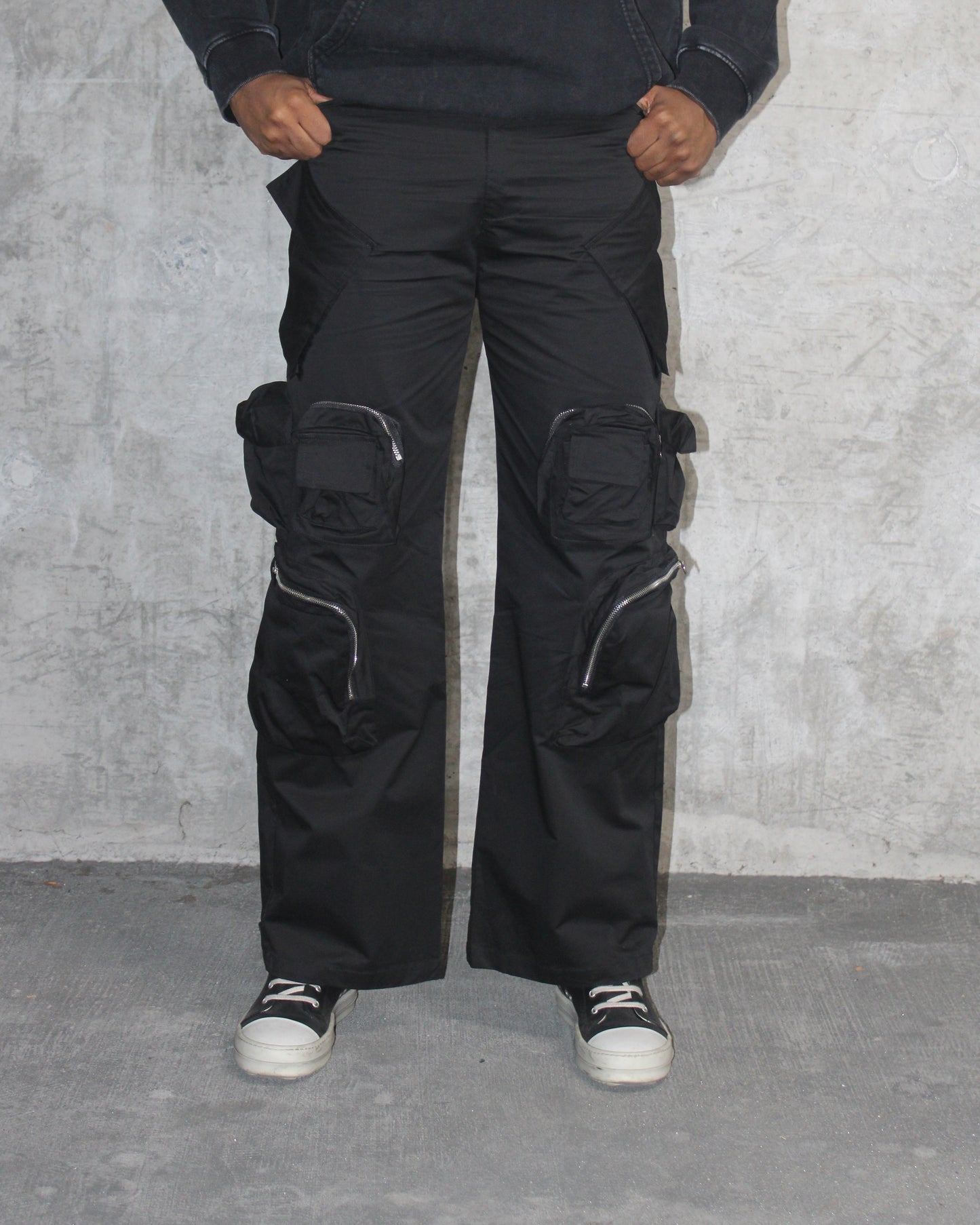 Zipper Pockets Cargo Pants